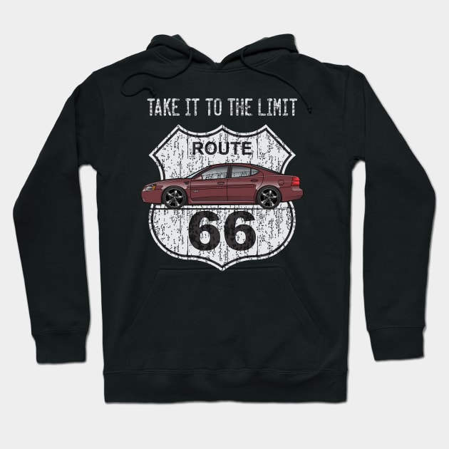 Route 66 Maroon Hoodie by JRCustoms44